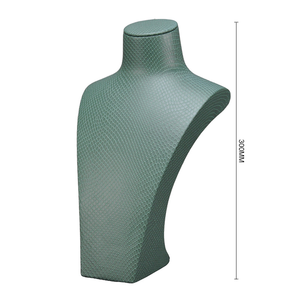 Exhibidores de Joyería de Cuero PU Personalizados, Serie de Lujo con Textura de Piel de Serpiente, Maniquí para Exhibición de Collares y Colgantes - Product Image 3