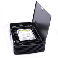 FIDECO Aluminio ABS USB 3,0 3.5in con interruptor de ventilador 2,5 3,5 pulgadas 22TB HDD SSD Caja externa Caja de disco duro SATA