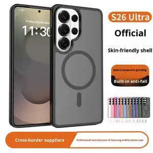 2 1 Matte Skin Feel Ins Style TPU PC Magnetic Anti Fall Shockproof Protective <b>Phone</b> Case Cover for for S26 PRO Ultra Edge - Product Image 4