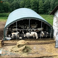Abri portable pour chevaux et bétail sur chenilles, abri de pâturage à toit métallique pour l'Australie et la Nouvelle-Zélande