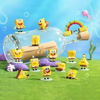 Оригинальный набор из 12 фигурок POP MART SpongeBob That Doesn't Make Sense Series Blind Box: забавные коллекционные игрушки для рабочего стола, подарок