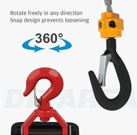 Mini treuil électrique 220V, outils de levage, sans fil, 500KG, treuil électrique 110V, câble métallique, treuil portable, traction électrique