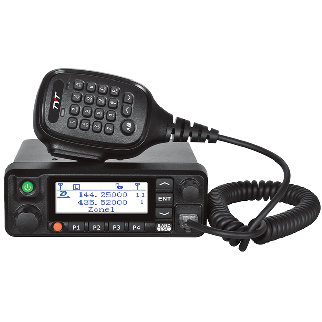 TYT MD-9600 VHF UHF Dual Band Mobile Transceiver 50-Watt DMR Two Way for Radio for Outdoor Communication with 50km Talkie