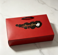 Boîtes d'emballage en carton écologiques réutilisables pour perruques et mèches, avec logo personnalisé et design de luxe
