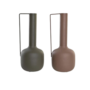 Jarrón de Metal Contemporáneo con Recubrimiento en Polvo para Mesa, Decoración de Sala de Estar, Maceta de Metal de Tamaño Mediano, Macetas de Estilo Moderno - Product Image 5