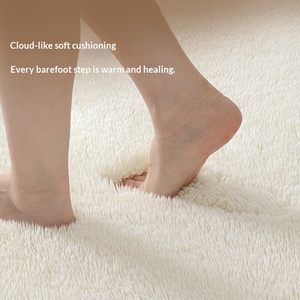 Tappeto da comodino in peluche spesso, lavabile in lavatrice, <span class=keywords><strong>per</strong></span> <span class=keywords><strong>camera</strong></span> da letto, cameretta <span class=keywords><strong>bambina</strong></span>, posizionabile davanti al letto, semplice <span class=keywords><strong>per</strong></span> la casa - Product Image 3