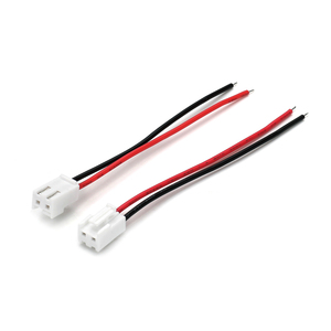 2 针 JST 母头尾线 26AWG VW-1 AWM 红黑电缆 带剥线端子 适用于 LED 传感器 小型直流电源 DIY OEM - Product Image 1