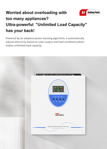 Onduleur solaire hybride monophasé 6 kW <span class=keywords><strong>sans</strong></span> batterie, onduleur PV de jour, onde sinusoïdale pure, usage domestique, haute efficacité - Product Image 2