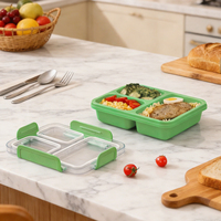Boîte à lunch moderne et tendance, grande capacité, réutilisable, écologique, durable, étanche, de qualité alimentaire, nouvelle palette de couleurs, en vente chaude