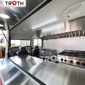 트루스 트레일러 완비된 푸드 트레일러 미국 피자 핫도그 푸드 카트 케밥 카라반 키친 이동식 전기 푸드 트럭 - Product Image 6