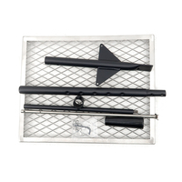Grille de barbecue portable réglable en hauteur pour l'extérieur, grille de feu de camp, barbecue pivotant