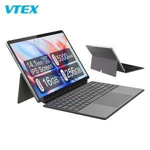 En popüler Tablet ucuz ince dizüstü 14.1 inç yüzey Tablette 4G Sim Wins10 Tablette Laptop Tablet Pc Bt klavye ile