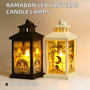 DAMAI Ramadan LED Candle <b>Lanterns</b> Windproof Decoration Eid Mubarak Home Hanging Ornament Mini <b>Lantern</b> Wind <b>Lamp</b> - Product Image 1