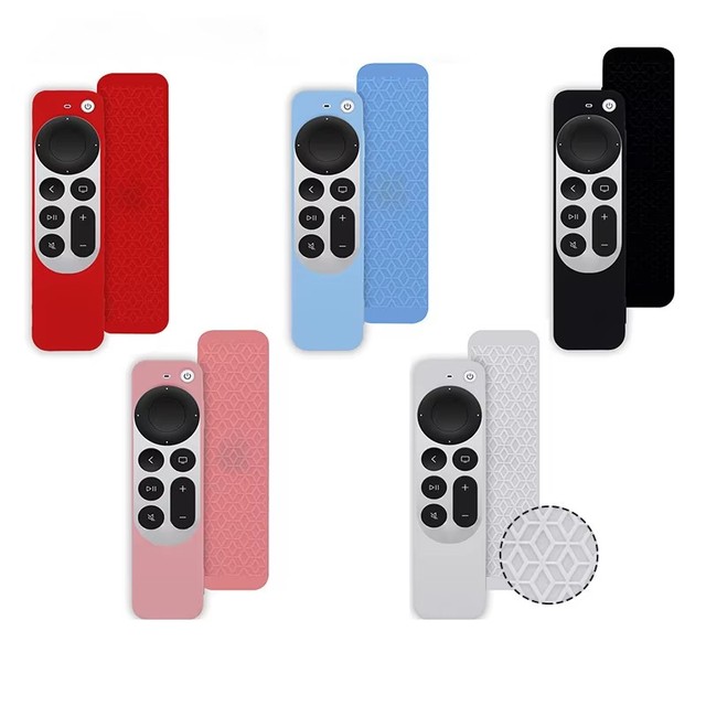 Anti-Slip Shockproof Silicone Remote Skin Protective Cover for Apple TV 4K Siri Remote Case 2021