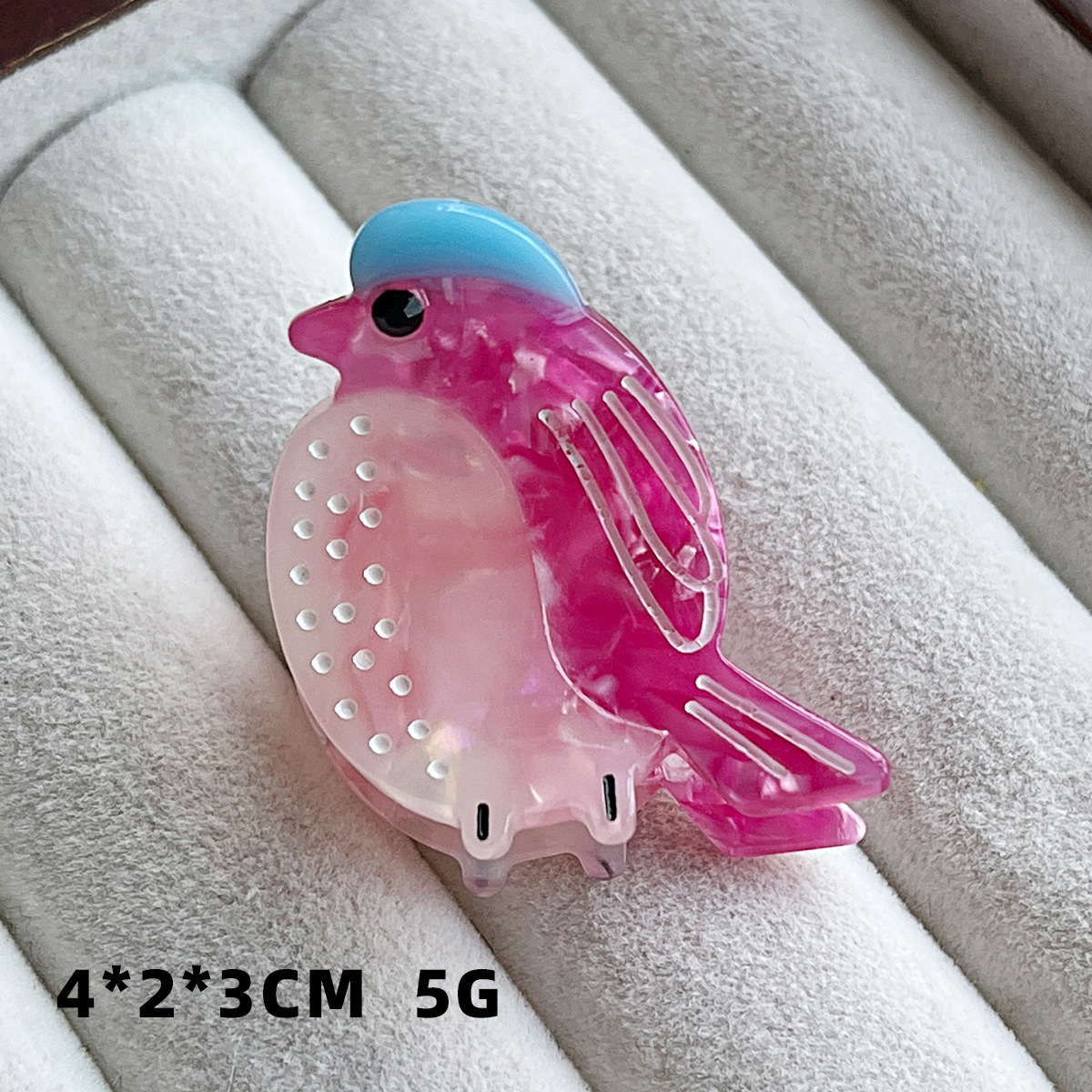 Rose-pink standing bird