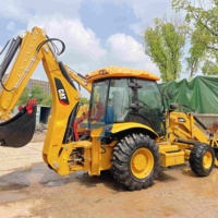 Kedatangan Baru CAT430F Backhoe Loader Bekas Harga Murah Mesin Konstruksi dengan CAT430F Retro Loader Digger Caterpillar 430F 420F
