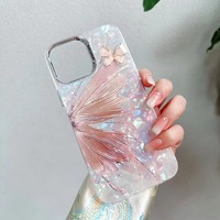 Coque de téléphone portable rigide en PC pour femmes, compatible avec iPhone 13 14 15 16 17 18 Pro Max, accessoire de protection arrière du fournisseur d'origine