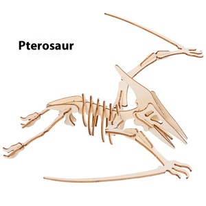 Ensamblaje tridimensional creativo, dinosaurio Jurásico, modelo 3D hecho a mano, entrenamiento cerebral, rompecabezas de madera DIY, juguetes para niños y niñas - Product Image 5