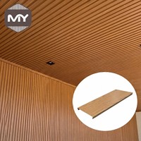 Panneau de plafond en aluminium moderne MEIYU, déflecteur linéaire insonorisant et ignifuge, pour salle de sport, bande en U suspendue, taille personnalisable