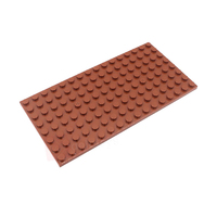 DELO TOYS (12 COLORI) Blocchi di Costruzione in Plastica ABS 8x16, Mattoncini DIY per Costruzioni, Piastra 8 X 16, 8*16 (NO.92438)