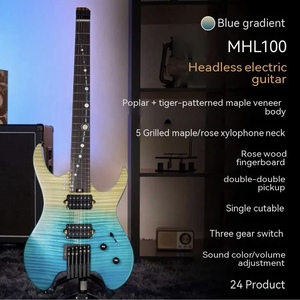 Nuevo Modelo <span class=keywords><strong>MOOER</strong></span> MHL100 Guitarra Eléctrica sin Cabeza de 24 Trastes, Mástil de Arce, Diapasón de Palisandro, Instrumento Profesional - Product Image 5