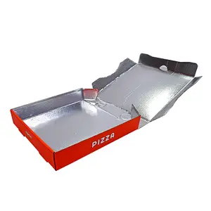 थोक कस्टम मुद्रित डिज़ाइन 6 8 9 10 12 14 इंच पिज़्ज़ा बॉक्स खाद्य पैकेजिंग बॉक्स