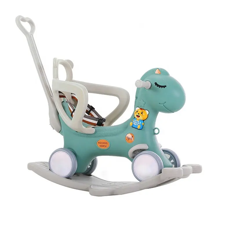 Manufacturer Wholesale Cheap Kids Riding Horse Baby Cartoon Plastic Rocking Horse