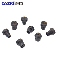 Conectores de Panel de Plástico Impermeables para PCB, Conectores M12 Macho y Hembra con Código B, D, A, de 2, 3, 4, 5, 6, 8, 12 y 17 Pines
