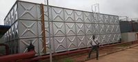 100 000 litres Chine, grande réduction ! Réservoir d'eau en acier galvanisé HDG Ouganda