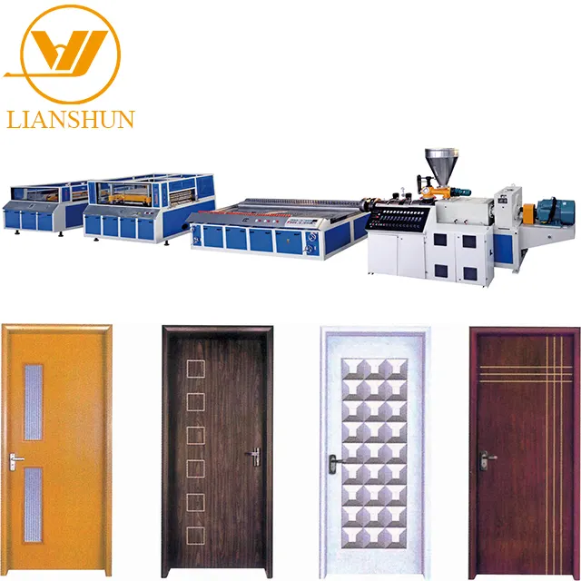 LIANSHUN 1220mm PE WPC solid panel extrusion machine/WPC board making machine