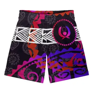 Men Shorts Custom All Over Print Polynesian Tribal Clothes POHNPEI Wholesale Plus Size Male Gym Sports Short Pant Drop Shipping