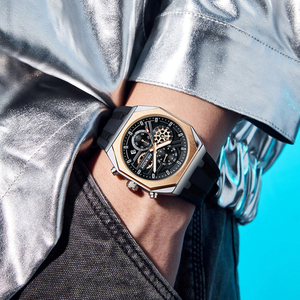 High Quality Fashion Man Watch Stainless Steel Watches for Mens Original Men's Watch Waterproof Silicone Quartz Relojes - Product Image 3