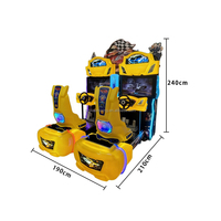 Xiaomixing Nouveau simulateur de course d'arcade à monnayeur pour deux joueurs, construction en métal et plastique, 110/220V, garantie 1 an