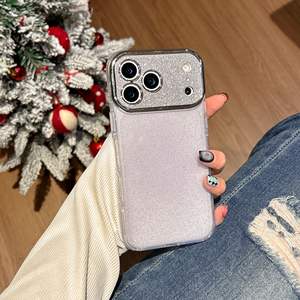 Coque pour iPhone 17 Pro Max, simple et haut de gamme, en gelée de couleur unie avec paillettes, protection intégrale, antichoc - Product Image 6