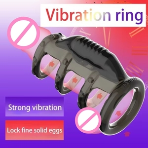 Anel Peniano de Silicone com Marca Privada - Vibrador Reutilizável Mais Forte Brinquedo Sexy para Homens Atrasar Ejaculação Estimular Personalizado - Product Image 2