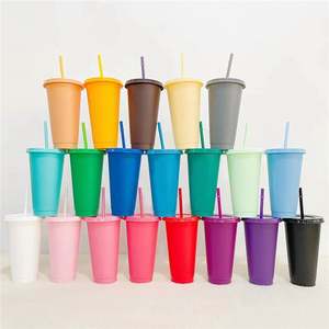 Gobelet en plastique givré avec paillettes d'été, mini, compact, portable, anti-fuite, pour fêtes, capacité de 8 à 32 oz - Product Image 6