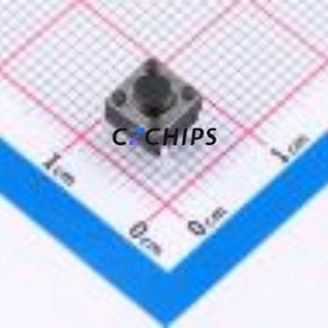 TS6645CJ 250gf 009 Tactile Switch Through hole-4P,6x6mm Switch Single Pole Single Throw Round Button 2.5N Through Hole - Product Image 1