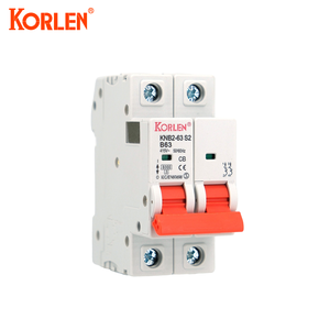 KORLEN 2P B형 전압 회로 안전 가정용 6kA 25A 딘 레일 소형 회로 차단기 - Product Image 1