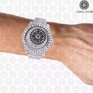 Montre en diamant de fournisseur indien avec finition de joaillerie fine, idéale pour les cadeaux d'affaires et la collection personnelle, disponible à prix réduit - Product Image 6