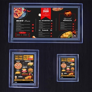 Wall Mounted <b>Acrylic</b> Led Light Box Illuminated Led Display Waterproof Restaurant Advertising Menu <b>Board</b> - Product Image 1