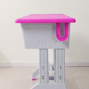 Ensemble de chaise et bureau réglables en plastique pour enfants, mobilier ergonomique pour l'apprentissage à domicile, idéal pour les petites cours de <span class=keywords><strong>soutien</strong></span> <span class=keywords><strong>scolaire</strong></span> - Product Image 2