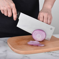 Pisau dapur Set pisau memasak koki, dengan blok kayu tempa tangan Stainless Steel