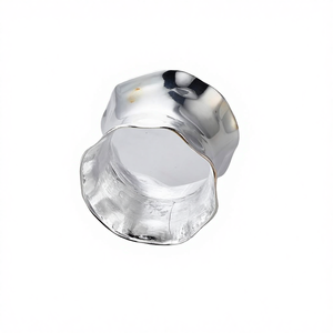 Anillos de Servilleta Circulares de Acero Inoxidable Modernos, Ecológicos y Hechos a Mano, de Buena Calidad, para Bodas, Fiestas y Cenas - Product Image 3