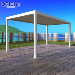 Pergola électrique manuelle en aluminium 6063/T5, système imperméable moderne pour l'extérieur, taille personnalisée, pergola 3x3 avec test TUV - Product Image 6