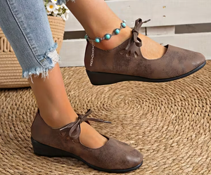 Nuove <span class=keywords><strong>Scarpe</strong></span> Casual da Donna Stile Europeo e Americano Traforate <span class=keywords><strong>con</strong></span> <span class=keywords><strong>Tacco</strong></span> <span class=keywords><strong>Alto</strong></span> e Lacci Taglie Grandi - Product Image 6