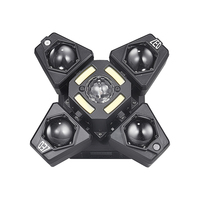 Éclairage QSE 60W RGB LED pour source lumineuse dynamique à 4 bras, 20 canaux DMX512, éclairage de scène disco pour usage international