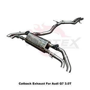Sistema de Escape Catback de Acero Inoxidable Vortex Sport Sound Tuning con Válvula Electrónica Compatible con Audi Q7 3.0T 2020-2024 - Product Image 2