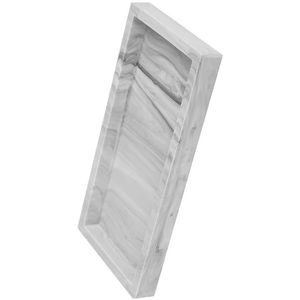 Bandeja de almacenamiento de silicona de gran capacidad, antideslizante, patrón de mármol, cocina, baño, tocador, ganizer, bandeja de mostrador para decoración de baño - Product Image 4