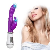 Vente en gros bon marché lapin point G double gode vibrant appareil de masturbation féminine vibrateur pour femmes