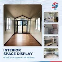 Appartement conteneur à deux étages 20 pieds, maison préfabriquée pliable, dortoir à louer, en acier isolé, personnalisable en vrac OEM ODM